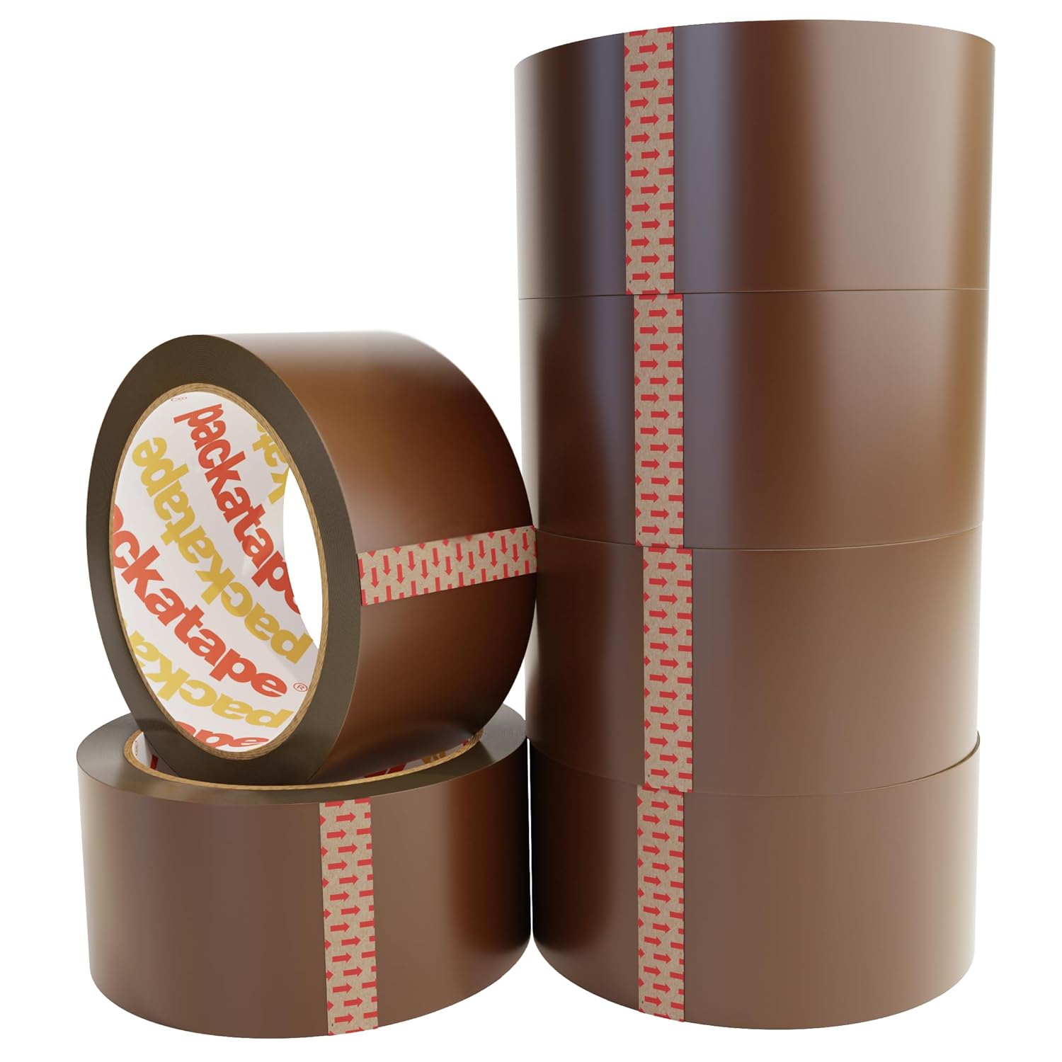 Packatape - 6 Rolls Per Pack 48MM x 66M Brown Packaging Tape for Parcels and Boxes. This 6 rolls pack of Heavy Duty Brown Packing Tape Provides a Strong, Secure and Sticky Seal for your Boxes