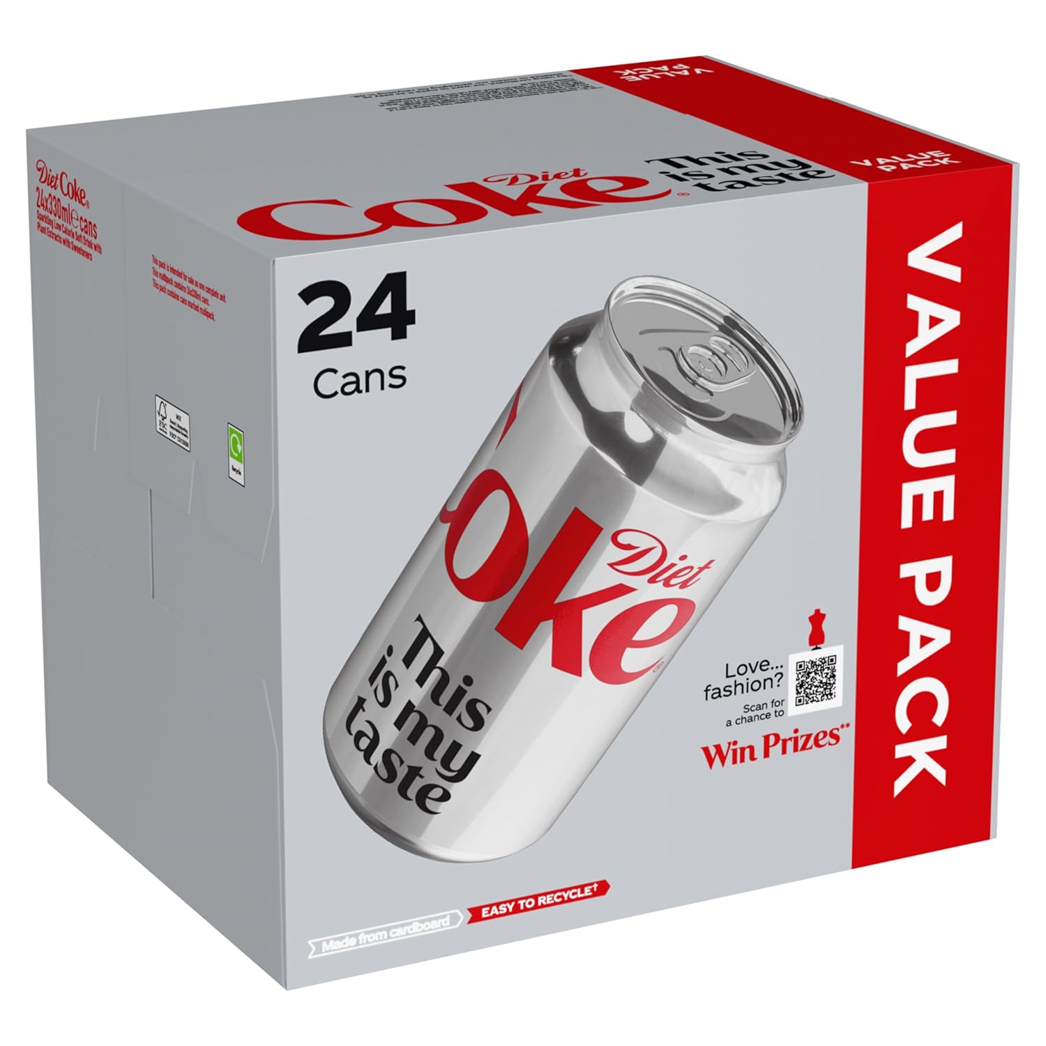 Coca Cola Diet Coke Soft Drink Can 330 ml Ref A00749 [Pack 24]