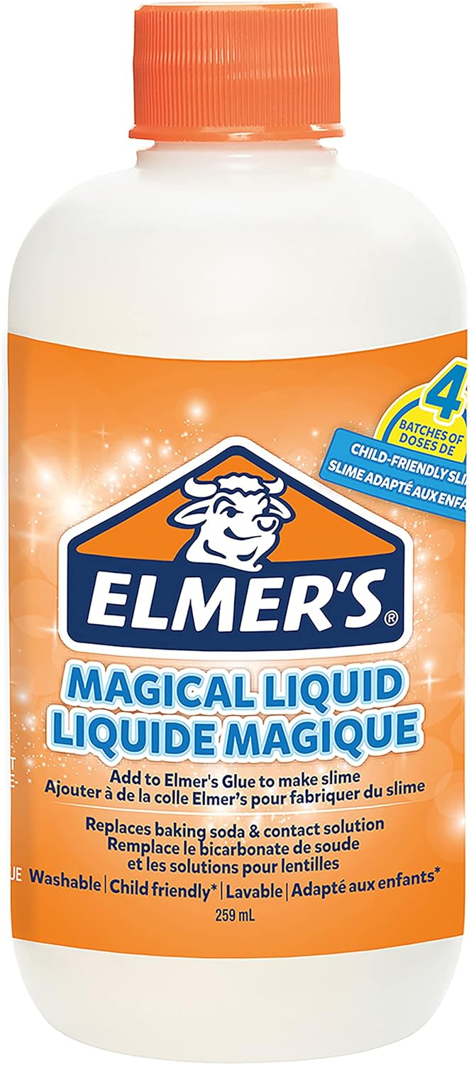 Elmer’s Magical Liquid Slime Activator Solution | Makes up to 4 Slime Batches (259ml) | Washable & Kid Friendly