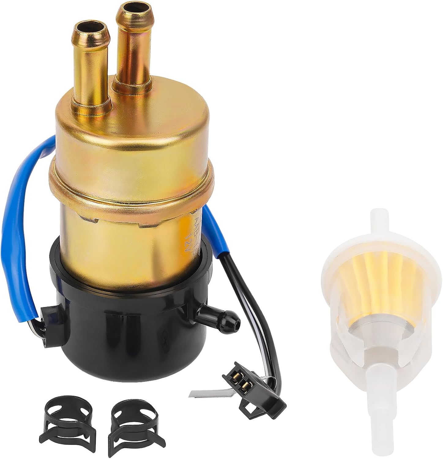 Road Passion 12V Electric Fuel Pump Petrol Pump Self-priming for Kawasaki Ninja ZX6/ZX6R/ZX7/ZX7R/ZX7RR/ZX9R/600R