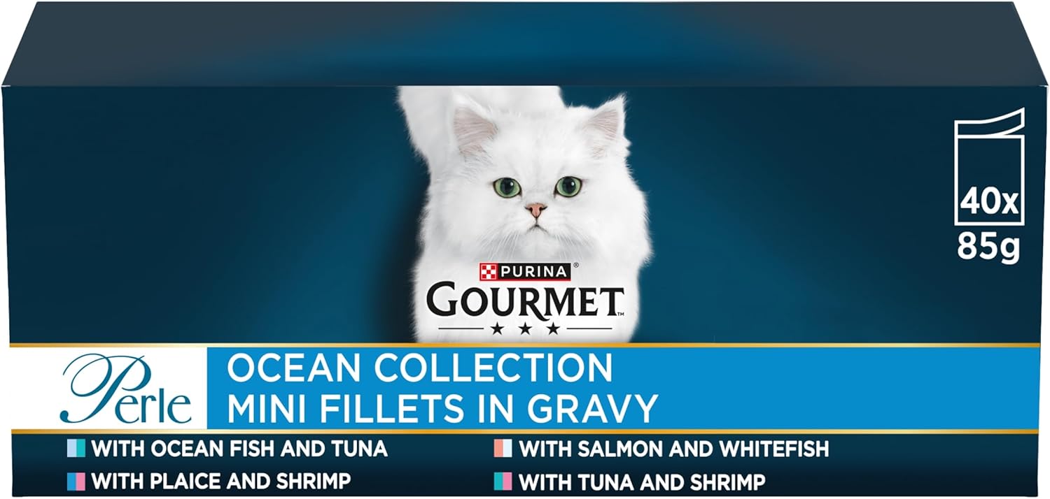Jamal Gourmet Perle Ocean Collection Cat Food, 40 x 85 g