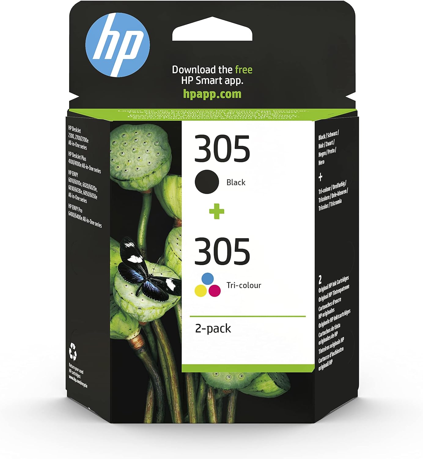 HP Inkjet Printer Black with Tricolour Multipack