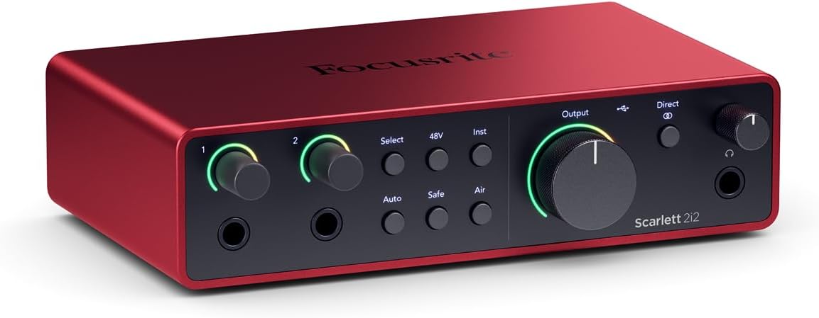 Focusrite Scarlett 2i2 4th Gen Audio Interface