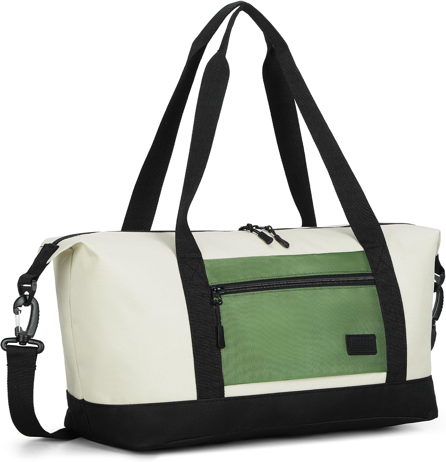 Ryanair Hand Luggage 40 x 20 x 25 cm Hand Luggage Bag Easyjet 45 x 36 x 20 for Aeroplane Travel Bag Small Weekender for Men and Women, Beige-Green, 40x20x25cm